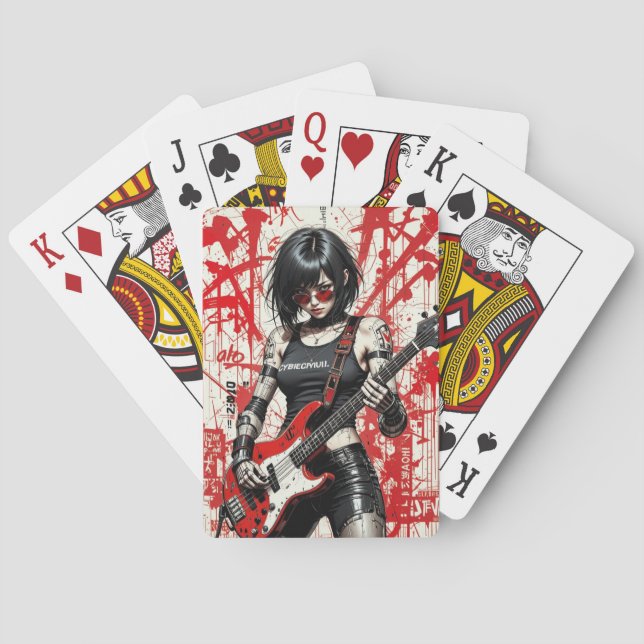 CyberBass-Rebellion spielende Karten Shake the Dec Spielkarten (Rückseite)