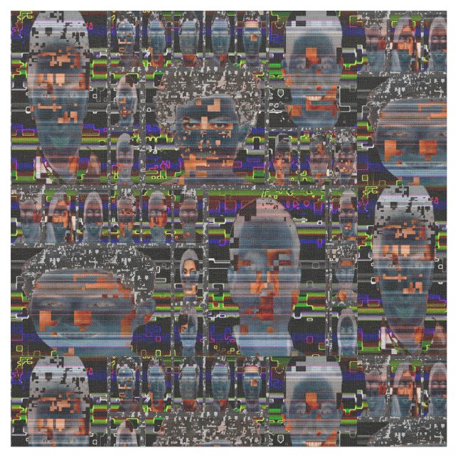 Cyberdazze Hyperface Fabric #1 Anti-Recognition Stoff (Nahaufnahme)