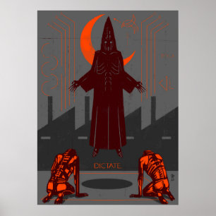 cyberdiktatorische Darstellung Poster
