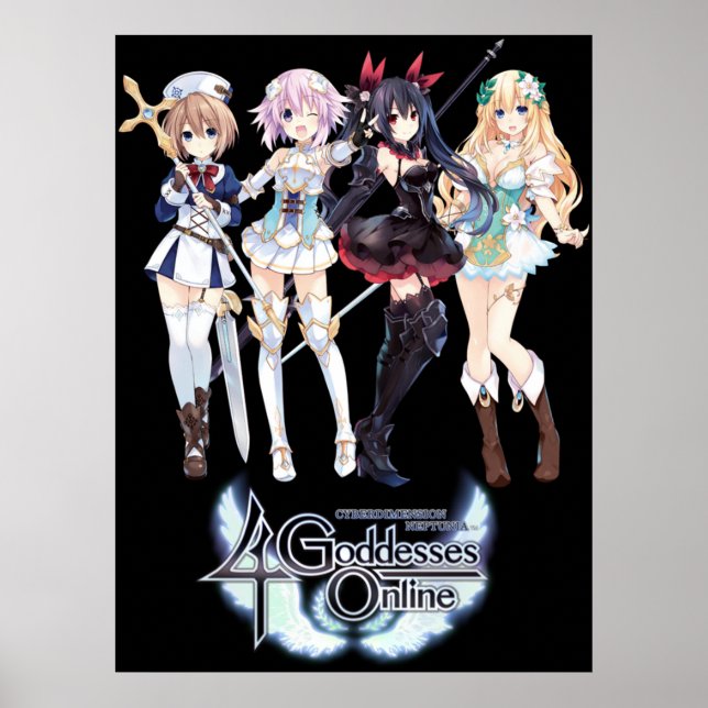 Cyberdimension Neptunia 4 Goddesses Online Poster (Vorne)