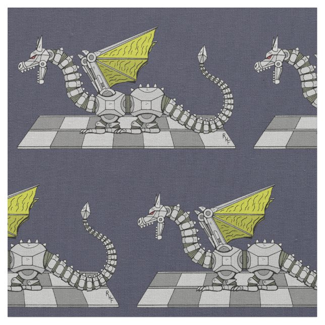 Cyberdrache Stoff (Nahaufnahme)