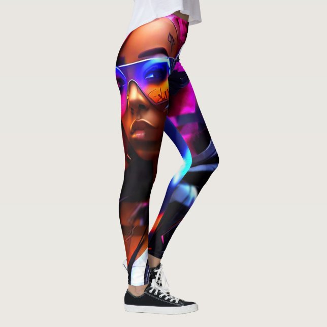 CyberFlex-Multiprint-Leggings Leggings (Rechts)