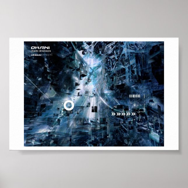 cyberfunk-chaotische Dimensionen Urbaneffekt Poster (Vorne)