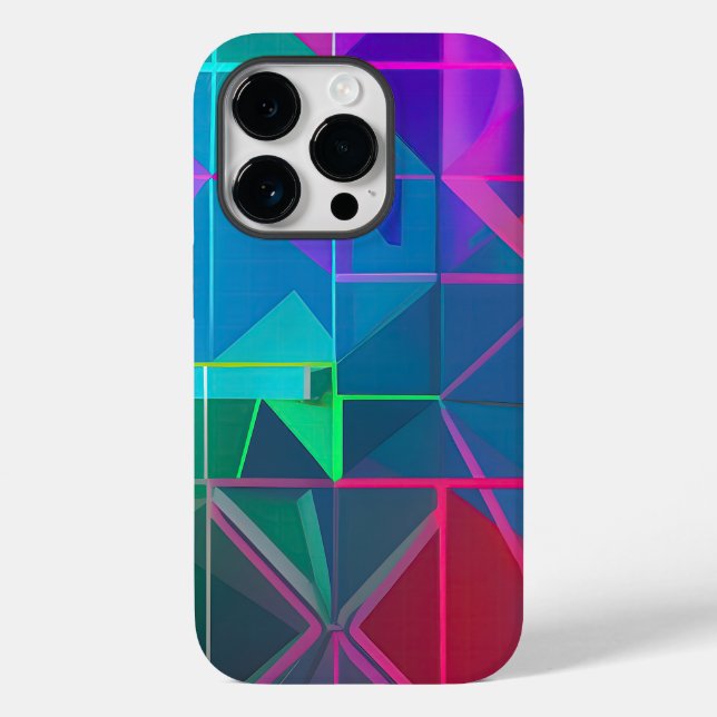 Cybergitter: Ein Lichtspektrum Case-Mate iPhone Hülle (Rückseite)