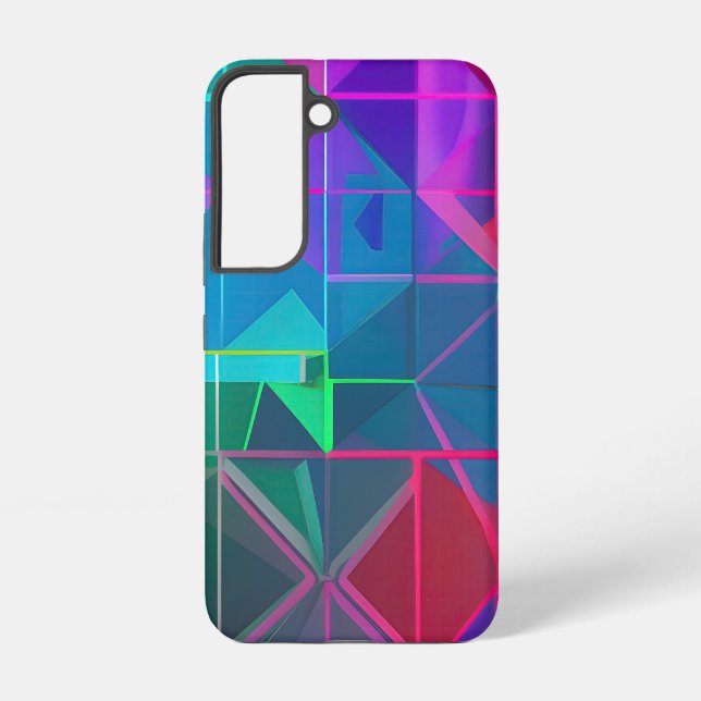 Cybergitter: Ein Lichtspektrum Samsung Galaxy Hülle (Rückseite)