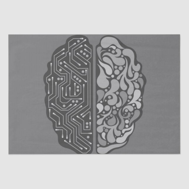 Cyberhirntaschpapier Seidenpapier (Vorderseite)