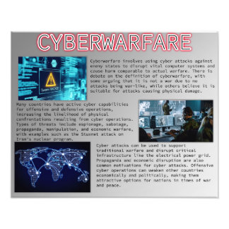 Cyberkrieg Fotodruck