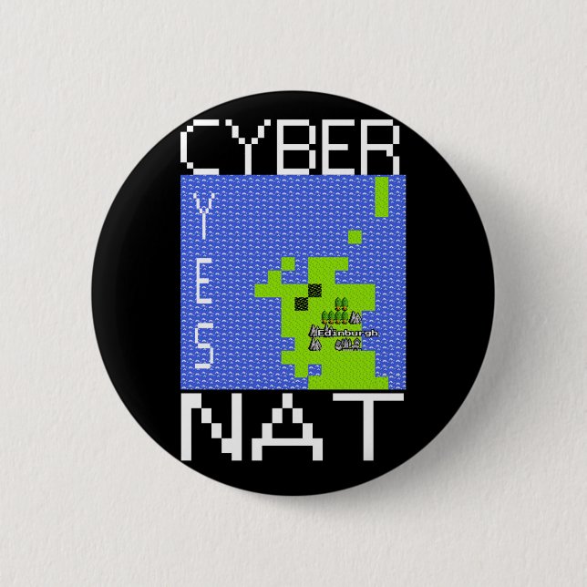 CYBERNAT Abzeichen Ausrichtung Button (Vorderseite)