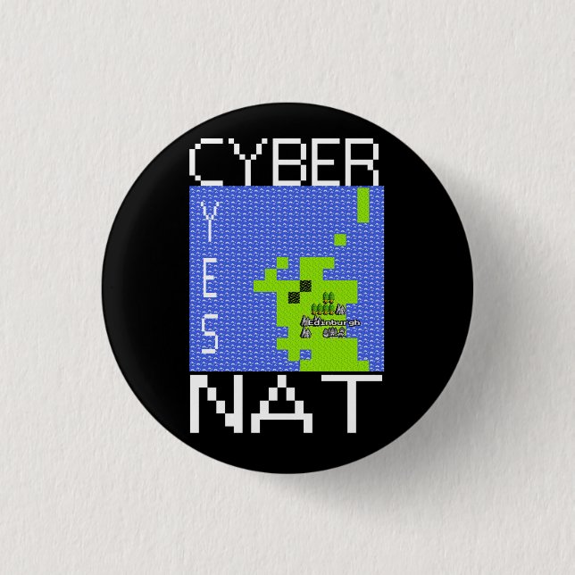 CYBERNAT Abzeichen Button (Vorderseite)