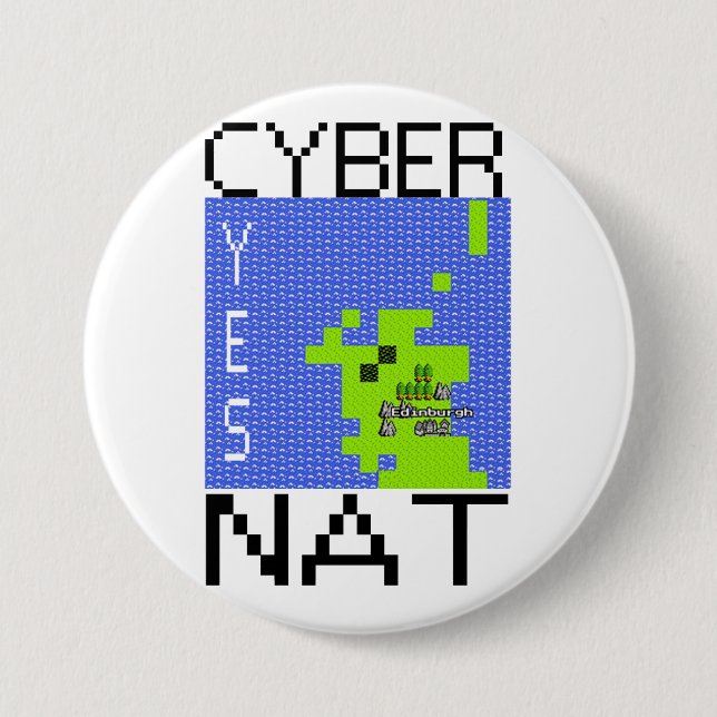 CYBERNAT Abzeichen lrg Button (Vorderseite)