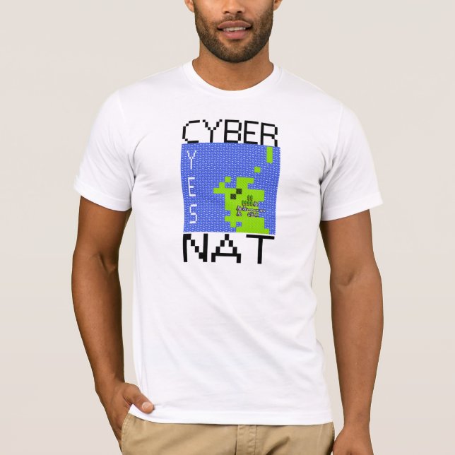 CYBERNAT helles T-Shirt (Vorderseite)