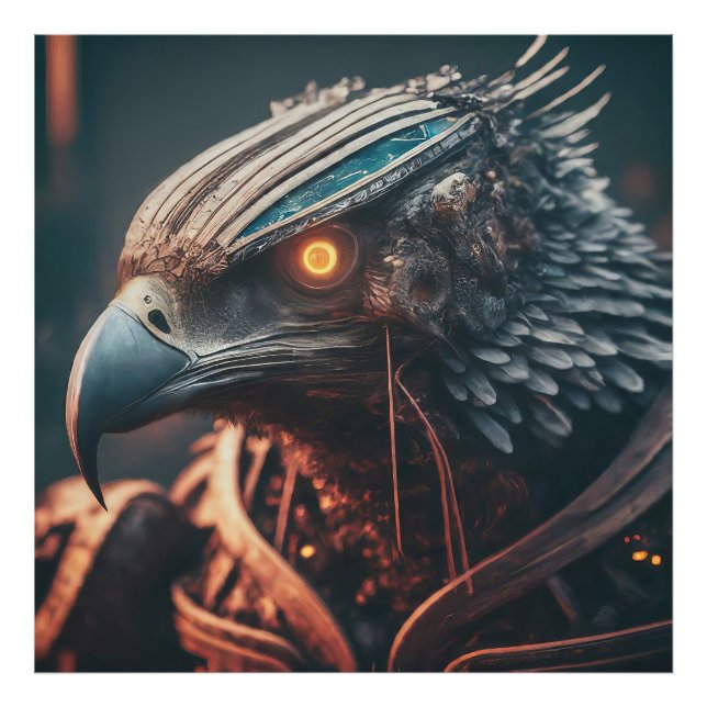 Cybernetic Eagle Fotodruck (Vorne)
