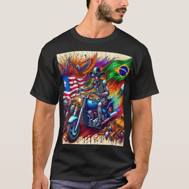 Cybernetic Knight: The Journey of Nations T-Shirt (Vorderseite)