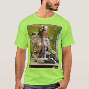 Cybernetic Muse - Der Futuristische Sekretär T-Shirt