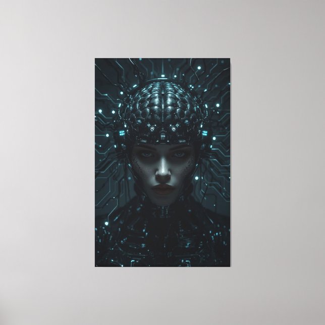 Cybernetic Neuronal Entity Leinwanddruck (Vorderseite)