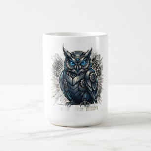 Cybernetic Owl Vision T-Shirt Kaffeetasse