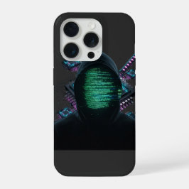Cybernetic Tech Fusion - Neon Katana und CPU-Schal iPhone 15 Pro Hülle
