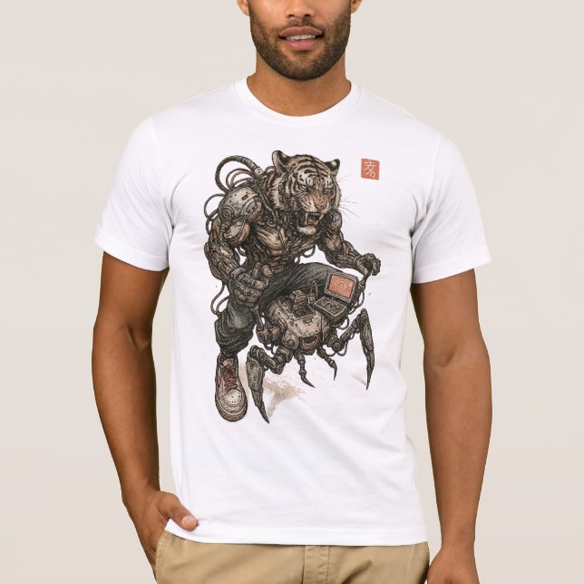 Cybernetic Tiger (Warlord) T-Shirt (Vorderseite)