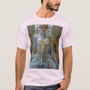 Cybernetic Visions - Futuristische T - Shirt Kunst
