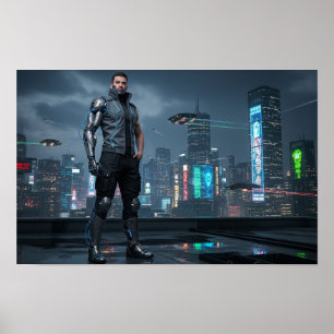 Cybernetisch erweiterte Person Poster