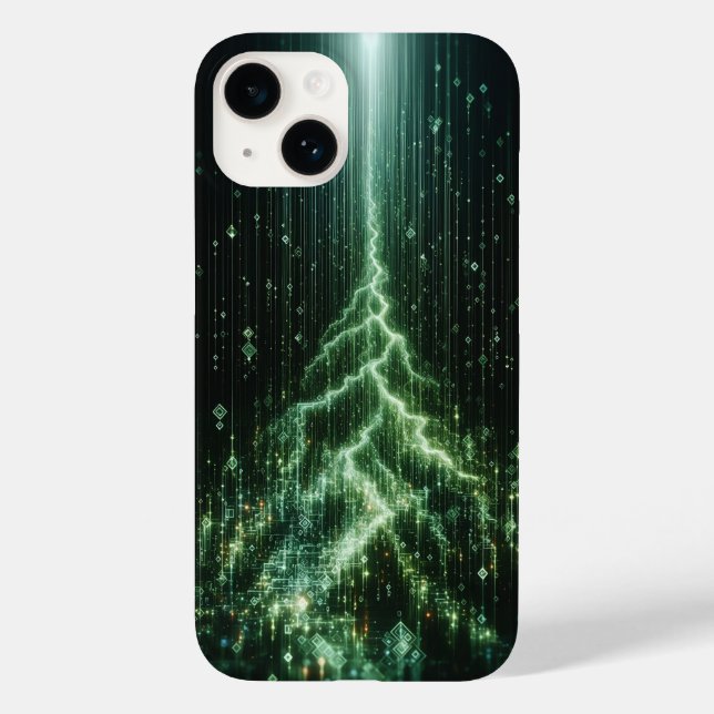 Cybernetischer Blitz-Handyhülle - Leuchtend  Case-Mate iPhone Hülle (Rückseite)