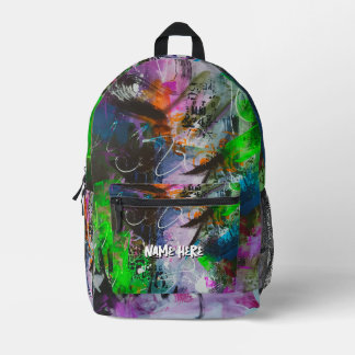 Cyberpunk Abstrakt Bedruckter Rucksack