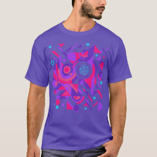 Cyberpunk Abstrakt D20 Dice Tabletop RPG T-Shirt