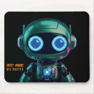 Cyberpunk AI Roboter-Mauspad #00002 AIC Rustyx Mousepad