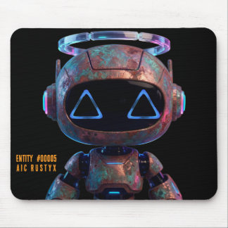 Cyberpunk-AI-Roboter-Mauspad #00005 | AIC Rustyx Mousepad