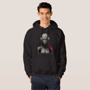 Cyberpunk-Android-Cyborg-Grafik-Pullover-Hoodie Hoodie