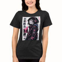 Cyberpunk-Anime-Girl-Streetwear-T-Shirt | Japanisc