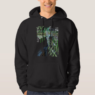 Cyberpunk Ästhetik Retro 80er Glitch Trippy Graphi Hoodie