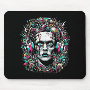 Cyberpunk-Braut Frankensteins Mousepad