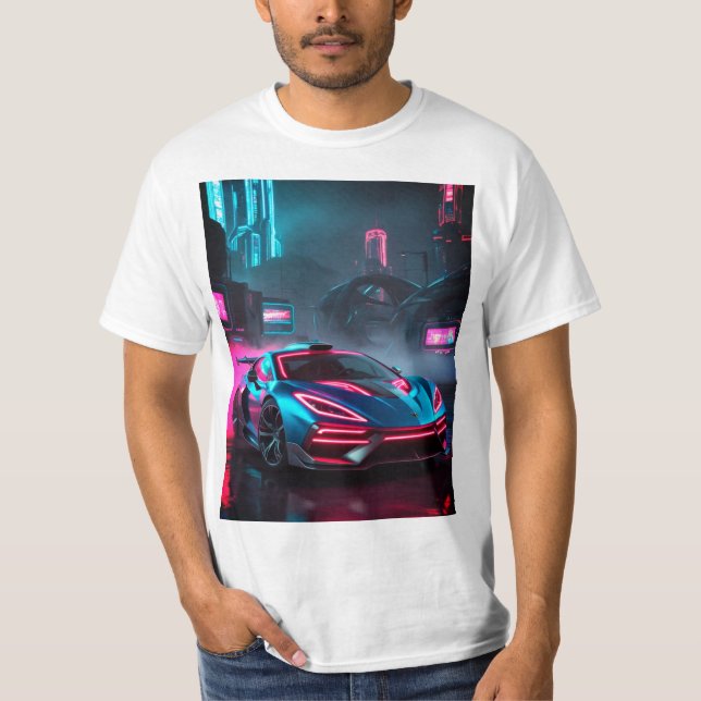 Cyberpunk Car T-Shirt (Vorderseite)