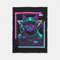 Cyberpunk Cat Kitty Punker Futuristic Cyber Punk