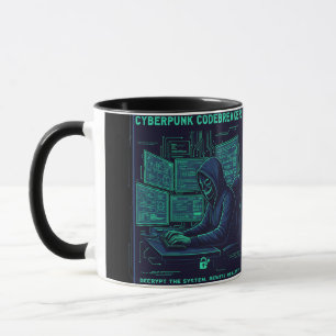 Cyberpunk Codeknacker Hacker Programmierer Gaming Tasse
