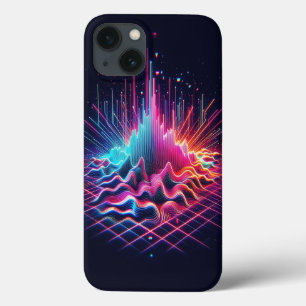 Cyberpunk-Digital-Soundwellen-Handyhülle Neon Elek Case-Mate iPhone Hülle