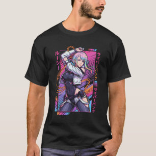 Cyberpunk Edgerunners Lucy Split Bob Frisur Pastel T-Shirt