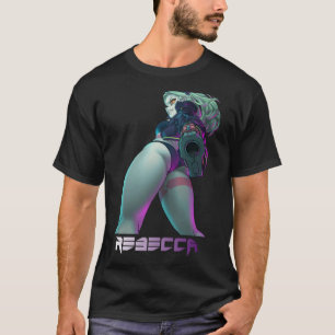 Cyberpunk Edgerunners Rebecca Sticker T-Shirt