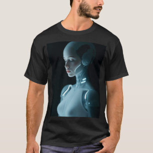 Cyberpunk Enigma: The Beauty of the Machine T-Shirt