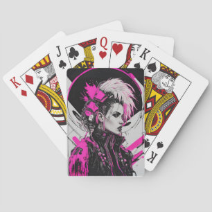 Cyberpunk Femme Fatale Playing Cards Spielkarten