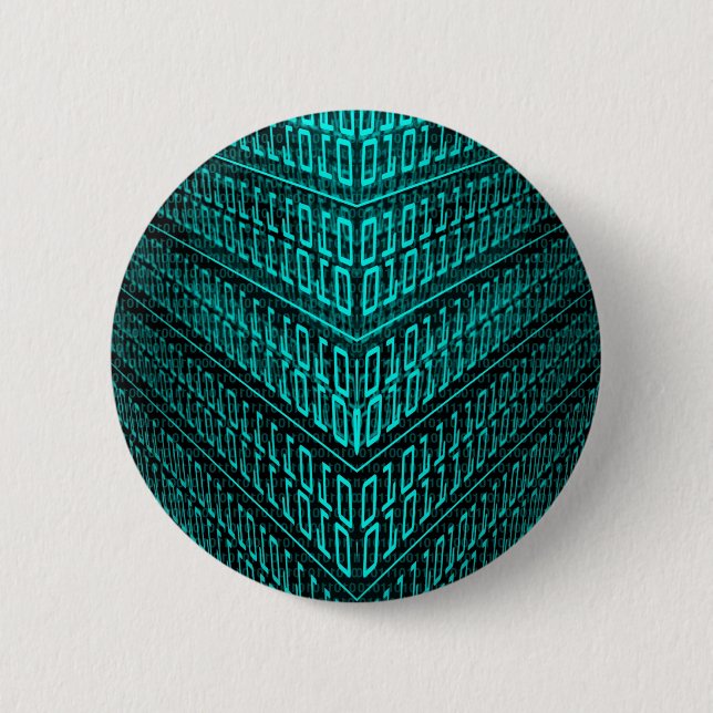 Cyberpunk Futuristic Computer Technology Circuit Button (Vorderseite)