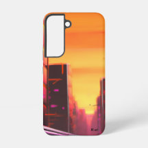 Cyberpunk-Galaxie s22-Handyhülle AI-Kunst