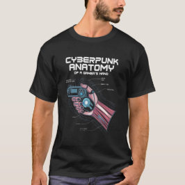 Cyberpunk Gamer: Anatomie der futuristischen Gamin T-Shirt