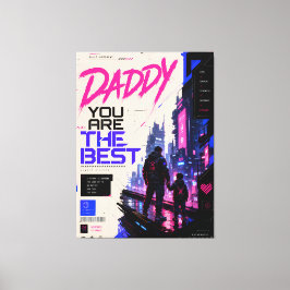 Cyberpunk-Gamer-Daddy-Kanvas-Wandkunst Leinwanddruck