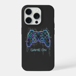Cyberpunk-Gaming-Controller - Neon Game On Tech iPhone 15 Pro Hülle