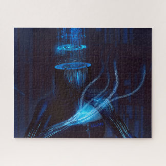 Cyberpunk-Gehirndatenbruch Puzzle