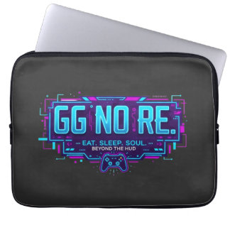 Cyberpunk GG NO RE Gaming-Ästhetik - Neon-Gamer Laptopschutzhülle