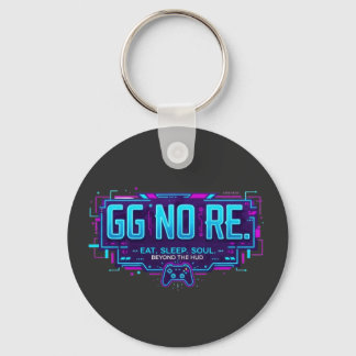 Cyberpunk GG NO RE Gaming-Ästhetik - Neon-Gamer Schlüsselanhänger