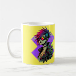 Cyberpunk Girl Kaffeetasse